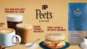 New Peet's Winter menu for 2022, photo provided by Peet's Coffee
