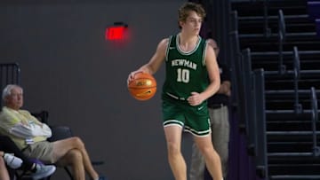 Isidore Newman's Arch Manning (10) dribbles the ball during the 2021 City of Palms Classic game between Oak Hill Academy and Isidore Newman, Saturday, Dec. 18, 2021, at Suncoast Credit Union Arena in Fort Myers, Fla.Oak Hill Academy defeated Isidore Newman 82-48.City of Palms Classic: Oak Hill Academy vs. Isidore Newman