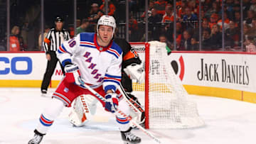 Brendan Lemieux of the New York Rangers i(Photo by Mitchell Leff/Getty Images)