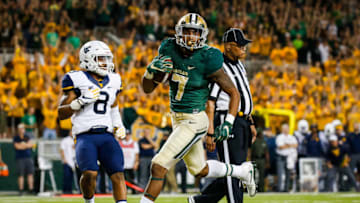 Baylor Bears running back John Lovett (Mandatory Credit: Ray Carlin-USA TODAY Sports)