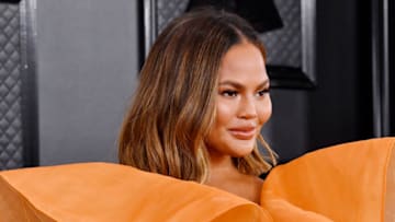 LOS ANGELES, CALIFORNIA - JANUARY 26: Chrissy Teigen attends the 62nd Annual GRAMMY Awards at STAPLES Center on January 26, 2020 in Los Angeles, California. (Photo by Frazer Harrison/Getty Images for The Recording Academy)