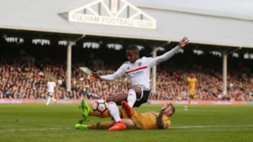 LONDON, ENGLAND - FEBRUARY 19: Ryan Sessegnon of Fulham and Kieran Trippier of Tottenham Hotspur during The Emirates FA Cup Fifth Round match between Fulham and Tottenham Hotspur at Craven Cottage on February 19, 2017 in London, England. (Photo by Catherine Ivill - AMA/Getty Images)