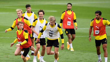 Marco Reus and Erling Haaland (Photo by Ralf Treese/DeFodi Images via Getty Images)