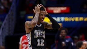Memphis Grizzlies guard Ja Morant (12) will face OKC Thunder Shai Gilgeous-Alexander: Stephen Lew-USA TODAY Sports