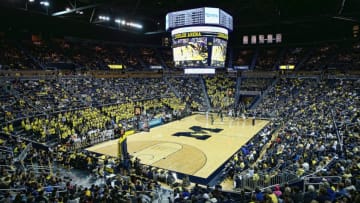 ANN ARBOR, MI - NOVEMBER 04: A general view inside the Crisler Center at the University of Michigan during a game between the Wayne State Warriors and Michigan Wolverines on November 4, 2013 in Ann Arbor, Michigan. (Photo by Leon Halip/Getty Images)