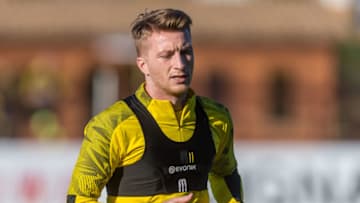 MARBELLA, SPAIN - JANUARY 10: (BILD ZEITUNG OUT) Marco Reus of Borussia Dortmund looks on during day seven of the Borussia Dortmund winter training camp on January 10, 2020 in Marbella, Spain. (Photo by TF-Images/Getty Images)