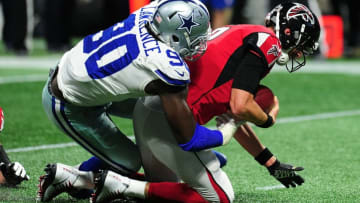 ATLANTA, GA - NOVEMBER 12: DeMarcus Lawrence #90 of the Dallas Cowboys . (Photo by Scott Cunningham/Getty Images)