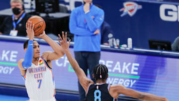 OKC Thunder. Mandatory Credit: Alonzo Adams-USA TODAY Sports