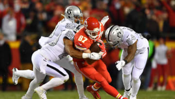 KANSAS CITY, MO - DECEMBER 8: Tight end Travis Kelce