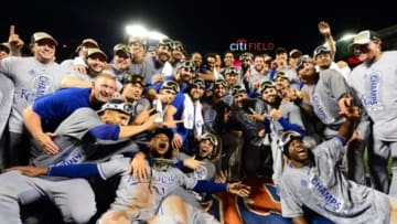 Royals Celebrating - Mandatory Credit: Jeff Curry-USA TODAY Sports