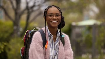 Naomi -- “Pilot” -- Image Number: NMI101a_0218r -- Pictured: Kaci Walfall as Naomi -- Photo: Fernando Decillis/The CW -- © 2021 The CW Network, LLC. All Rights Reserved.