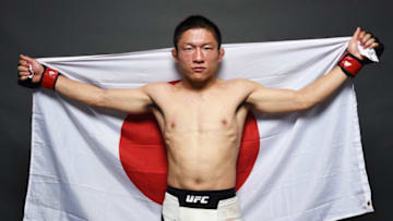 SAITAMA, JAPAN - SEPTEMBER 27: Kyoji Horiguchi of Japan poses for a portrait during the UFC event at the Saitama Super Arena on September 27, 2015 in Saitama, Japan. (Photo by Mike Roach/Zuffa LLC/Zuffa LLC via Getty Images)