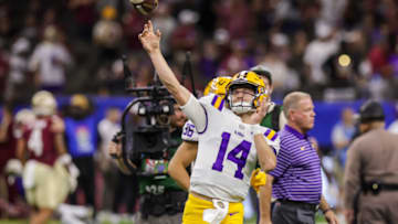 Auburn football quarterback target Walker Howard chose Ole Miss in the transfer portal and Fly War Eagle is examining what this could mean for AU Mandatory Credit: Stephen Lew-USA TODAY Sports