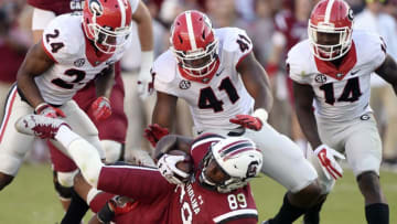 COLUMBIA, SC - OCTOBER 9: Wide receiver Bryan Edwards