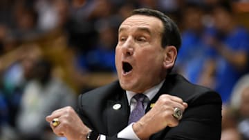 Duke basketball head coach Mike Krzyzewski (Rob Kinnan-USA TODAY Sports)