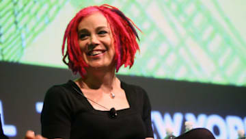 NEW YORK, NY - OCTOBER 06: Director Lana Wachowski speaks at a panel discussion with Aleksander Hemon following the "Cloud Atlas" US premiere at The New Yorker Festival at SVA Theatre on October 6, 2012 in New York City. (Photo by Astrid Stawiarz/Getty Images for The New Yorker)