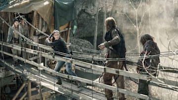 Bailey Gavulic as Annie, Alycia Debnam-Carey as Alicia Clark - Fear the Walking Dead _ Season 5, Episode 7 - Photo Credit: Van Redin/AMC