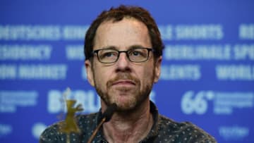 US director Ethan Coen attends a press conference for the film 'Hail, Caesar!' screened as opening film of the 66th Berlinale Film Festival in Berlin on February 11, 2016.Eighteen pictures will vie for the Golden Bear top prize at the event which runs from February 11 to 21, 2016. / AFP / John MACDOUGALL (Photo credit should read JOHN MACDOUGALL/AFP/Getty Images)