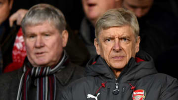 NOTTINGHAM, ENGLAND - JANUARY 07: Arsene Wenger, Manager of Arsenal looks on during The Emirates FA Cup Third Round match between Nottingham Forest and Arsenal at City Ground on January 7, 2018 in Nottingham, England. (Photo by Shaun Botterill/Getty Images)