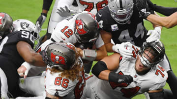 Ryan Jensen, Ali Marpet, Tampa Bay Buccaneers (Photo by Ethan Miller/Getty Images)