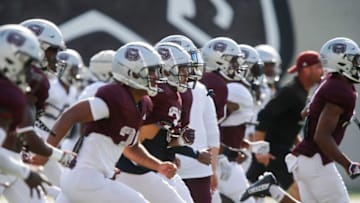 Missouri State Bears football practice at Plaster Field on Saturday, Aug. 19, 2023.