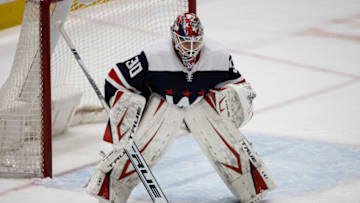 Ilya Samsonov, Washington Capitals Mandatory Credit: Scott Taetsch-USA TODAY Sports
