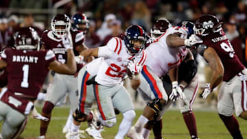 STARKVILLE, MS - NOVEMBER 23: Jordan Wilkins