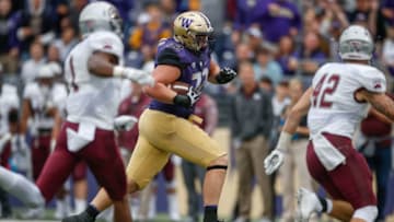 SEATTLE, WA - SEPTEMBER 09: Offensive lineman Trey Adams #72 (Photo by Otto Greule Jr/Getty Images)