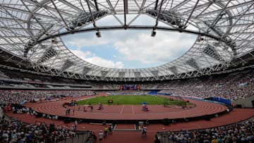 Jul 23, 2016; London, United Kingdom; General view of the London Anniversary Games during an IAAF Diamond League meet at Olympic Stadium. Mandatory Credit: Kirby Lee-USA TODAY Sports