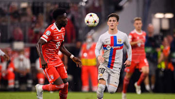 Bayern Munich is closely following contract situation of Gavi (R) at FC Barcelona. (Photo by Marcio Machado/Eurasia Sport Images/Getty Images)