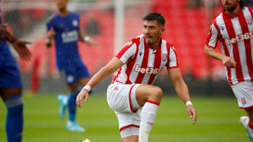 STOKE ON TRENT, ENGLAND - JULY 27: Danny Batth of Stoke City during the Pre-Season Friendly match between Stoke City and Leicester City at Bet365 Stadium on July 27, 2019 in Stoke on Trent, England. (Photo by Malcolm Couzens/Getty Images)