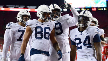 Brenton Strange #86 of the Penn State Nittany Lions (Photo by Emilee Chinn/Getty Images)
