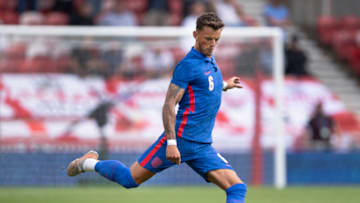 MIDDLESBROUGH, ENGLAND - JUNE 06: Ben White of England during the international friendly match between England and Romania at Riverside Stadium on June 6, 2021 in Middlesbrough, United Kingdom. (Photo by Visionhaus/Getty Images)