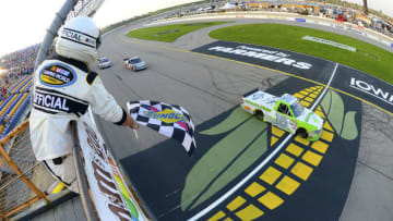 NEWTON, IA - JUNE 16: Brett Moffitt, driver of the #16 Destiny Homes Toyota (Photo by Robert Laberge/Getty Images)