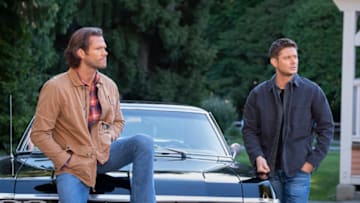 Supernatural -- "Carry On" -- Image Number: SN1520C_0272r.jpg -- Pictured (L-R): Jared Padalecki as Sam and Jensen Ackles as Dean -- Photo: Robert Falconer/The CW -- © 2020 The CW Network, LLC. All Rights Reserved.