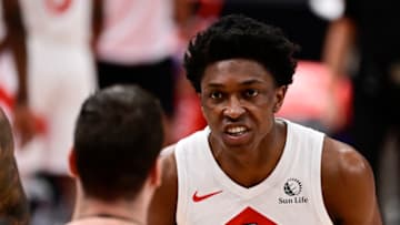 Stanley Johnson #5 of the Toronto Raptors. (Photo by Douglas P. DeFelice/Getty Images)