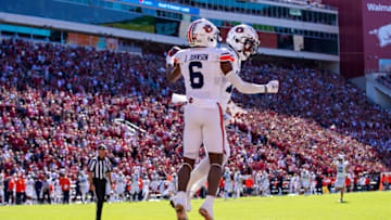 Auburn football is "seeking more help in the portal" at a key skill position group that has underwhelmed in recent seasons (Photo by Wesley Hitt/Getty Images)