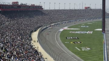 Mar 22, 2015; Fontana, CA, USA; A general view of the Auto Club 400 at Auto Club Speedway. Mandatory Credit: Kelvin Kuo-USA TODAY Sports