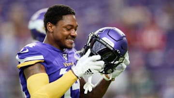MINNEAPOLIS, MINNESOTA - SEPTEMBER 08: Stefon Diggs #14 of the Minnesota Vikings looks on before the game against the Atlanta Falcons at U.S. Bank Stadium on September 8, 2019 in Minneapolis, Minnesota. The Vikings defeated the Falcons 28-12. (Photo by Hannah Foslien/Getty Images)