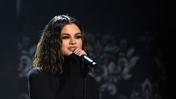 LOS ANGELES, CALIFORNIA - NOVEMBER 24: Selena Gomez performs onstage during the 2019 American Music Awards at Microsoft Theater on November 24, 2019 in Los Angeles, California. (Photo by Kevin Mazur/AMA2019/Getty Images for dcp)