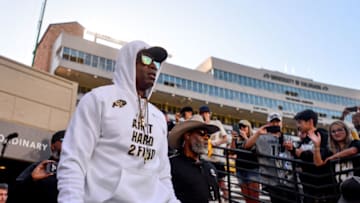 A top SEC radio host believes that Colorado Buffaloes head coach Deion Sanders is a bigger star than Alabama's Nick Saban (Photo by Dustin Bradford/Getty Images)