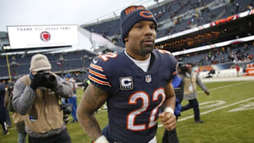Jan 3, 2016; Chicago, IL, USA; Chicago Bears running back Matt Forte (22) runs off the field after the NFL game against the Detroit Lions at Soldier Field. The Lions won 24-20. Mandatory Credit: Kamil Krzaczynski-USA TODAY Sports