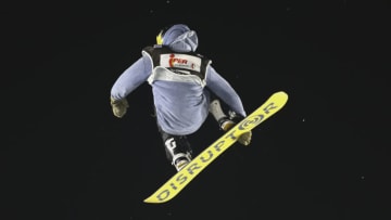 11th November 2017, Milan, Italy; Big Air FIS Snowboard World Cup; Hiroaki Kunitake (Photo by Pierre Teyssot/Action Plus via Getty Images)