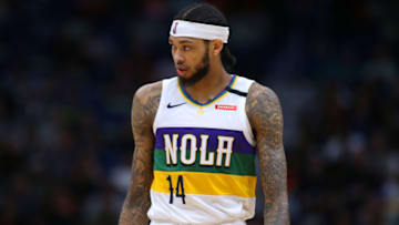 Former Duke basketball standout Brandon Ingram playing with the New Orleans Pelicans. (Photo by Jonathan Bachman/Getty Images)