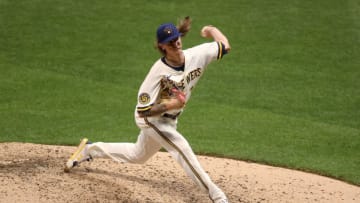 MILWAUKEE, WISCONSIN - AUGUST 24: Josh Hader #71 of the Milwaukee Brewers pitches in the eighth inning against the Cincinnati Reds at Miller Park on August 24, 2020 in Milwaukee, Wisconsin. (Photo by Dylan Buell/Getty Images)
