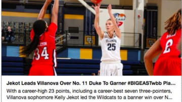 BIG EAST announces weekly honors.