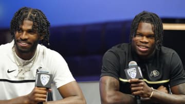 The top two stars of the Colorado football program are "not typical FCS transfers" from the portal according to CBS Sports' Will Backus (Photo by Louis Grasse/Getty Images)