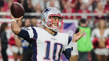 Jimmy Garoppolo (10) New England Patriots - Matt Kartozian-USA TODAY Sports