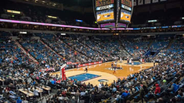 Mar 2, 2016; Minneapolis, MN, USA; A general view of the Target Center during the second half of the game between the Minnesota Timberwolves and the Washington Wizards. The Wizards won 104-98. Mandatory Credit: Jeffrey Becker-USA TODAY Sports