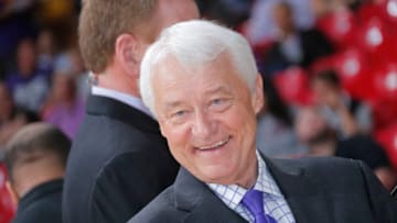 SACRAMENTO, CA - APRIL 13: Sacramento Kings broadcaster Jerry Reynolds looks on during the game against the Los Angeles Lakers on April 13, 2015 at Sleep Train Arena in Sacramento, California. NOTE TO USER: User expressly acknowledges and agrees that, by downloading and or using this photograph, User is consenting to the terms and conditions of the Getty Images Agreement. Mandatory Copyright Notice: Copyright 2015 NBAE (Photo by Rocky Widner/NBAE via Getty Images)